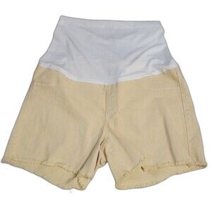 Just USA Maternity Shorts Buttercup Frayed Hem size 30 Stretchy Comfort NWT